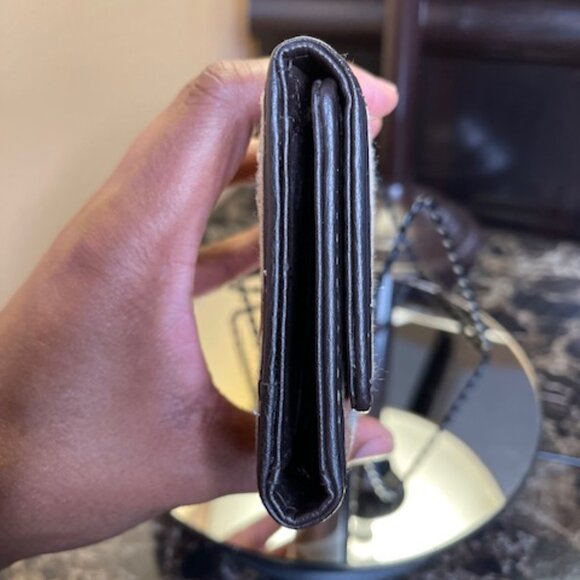 COACH, EUC SIGNATURE BROWN CANVAS WALLET - Picture 9 of 9